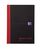 Black n Red A6 Casebound Hard Cover Notebook Ruled 192 Pages Black/Red (Pack 5)