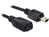 USB 2.0 Verlängerung Stecker Mini B an Buchse Mini B, schwarz, 1m, Delock® [82667]