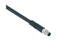 Sensor-Aktor Kabel, M5-Kabelstecker, gerade auf offenes Ende, 4-polig, 2 m, PUR,