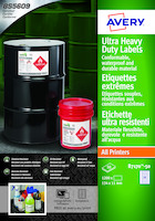 Avery Ultra Resistant Labels 11 x 134 mm Permanent 24 Labels Per Sheet 1200 Labels Per Pack B7170-50