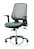 Relay Chair Leather Seat Silver Back With Arms OP000118