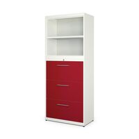 Cupboard combination with suspension filing drawers