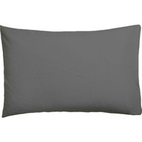 FUNDA DE ALMOHADA GRIS GRAFITO 45X110