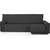 CUBRE CHAISE LONGUE MILANO 200 NEGRO