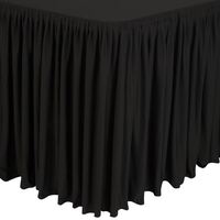 Table Top Black Cover & Skirting Decoration in Black 1820x740x750mm