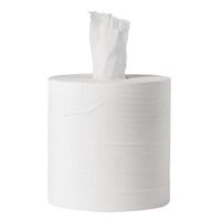 6X Jantex White Centrefeed Roll 1Ply Tissue Hand Towel Kitchen Bar 800 Sheet