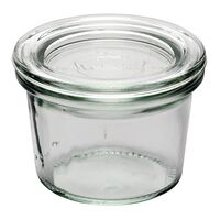 APS Weck Jars Made of Glass with Lid Dishwasher Safe 80ml Pack of 12