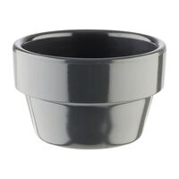 APS Flowerpot in Grey Melamine with Heat Resistance & Lightweight - 60 x 60 mm