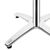 Bolero Square Table Top & Aluminium Base - Dark Brown - 30(H) x 600(W) x600(D)mm