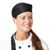 Nisbets Essentials Chef Skull Caps in Black Polycotton - One Size - Pack of 2