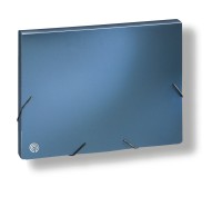 Normalansicht - Ecobra Sammelmappe/Ordnungsmappe DIN A4, Rückenbreite 30 mm, Blue Metallic