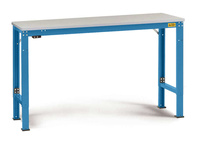 ESD-Arbeitstisch UNIVERSAL Spezial Grundtisch mit Kautschukplatte, BxTxH = 1250 x 800 x 722-1022 mm | LUK7033.5012
