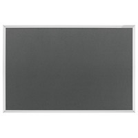 Design-Pinnboard SP, Filz, Größe 900 x 600 mm, Oberfläche grau