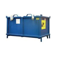 Automatic dumping skip - With castors