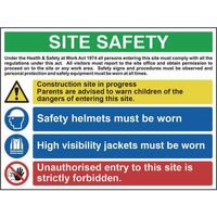 Site safety composite sign