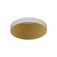 Einbauleuchte EINAR 3558/8 mit Kragenblende, GU10 max. 10W (LED), Weiß / Gold