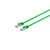 Netzwerkkabel-RJ45 Patchkabel S/FTP,PIMF, Rohkabel CAT 7 Halogenfrei, grün, 2,0m