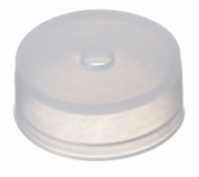 LLG PE-kappen ND20 PE transparant en losse septa kap Hoogte 8,4 mmvoor HS-rolrand gat 4,3 mm zonder dichting