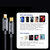 Kabel przewód w oplocie do iPhone USB-C - Lightning PD 20W 2m niebieski