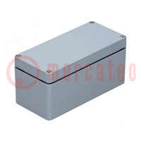 Enclosure: multipurpose; X: 75mm; Y: 160mm; Z: 75mm; polyester; grey