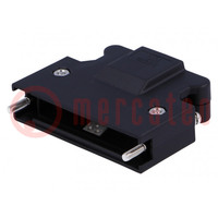 Plug case; PIN: 50; Locking: screws; for cable; Mini D Ribbon