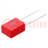 Capacitor: polyester; 100nF; 160VAC; 250VDC; 5mm; ±5%; -55÷100°C