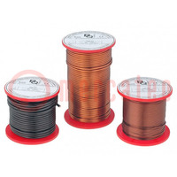Coil wire; single coated enamelled; 1mm; 0.5kg; -65÷200°C