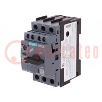 Motor breaker; 3kW; NO + NC; 220÷690VAC; for DIN rail mounting
