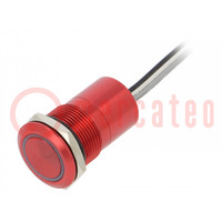 Switch: capacitive; Pos: 2; SPST-NO; 0.01A/12VDC; IP68; OFF-(ON)