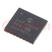 IC: PIC mikrokontroller; 16kB; 32MHz; 2÷3,6VDC; SMD; QFN28; PIC24