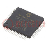 IC: PIC microcontroller; 128kB; 32MHz; 2÷3.6VDC; SMD; TQFP64; PIC24