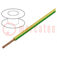 Cable; FlexiStrom; cuerda; Cu; 10mm2; PVC; verde-amarillo; 1,5kV