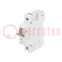 Circuit breaker; 230/400VAC; Inom: 63A; Poles: 1; Charact: C; 6kA