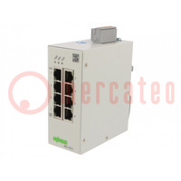 Switch Ethernet; beheerbaar; Aantal poorten: 8; 24÷48VDC; RJ45