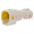 Connector: wire-wire; 560,E-Seal; male; plug; for cable; white