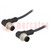 Câble: pour capteurs/automatique; PIN: 8; M12-M12; 1m; prise mâle