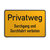 Hinweisschild zur Grundbesitzkennzeichnung - Privatweg - Durchgang und Durchfahrt verboten, Aludibond, 30,0 x 20,0 cm