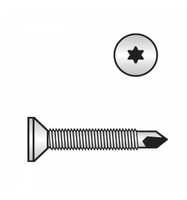 DIN 7504 Bohrschrauben Blechgewinde 3,9 x 25, TORX, A2, Form O, Senkkopf