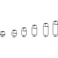 Produktbild zu DORMAKABA Steckachse für BTS 75, 80, 84, Maß X: 13 mm, Z: 8 mm, Stahl verzinkt