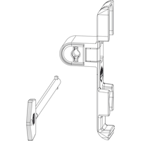 Produktbild zu Rejtett fordító zár MACO rúdzárhoz, 4 mm, ezüst sz. cink-présöntvény (10759)