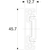 Skizze zu ACCURIDE 3832DO Kugelkäfigführung - Vollauszug, L 700 mm Stahl verzinkt