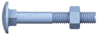 Schraubengrafik - Schlossschrauben DIN 603 mit Muttern DIN 934 Stahl verzinkt