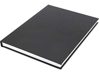 KANGARO K-5519 - CUADERNO (A5, TAPA DURA, 80 G, 80 PÁGINAS, RAYADO, CON LÍNEA DE PÁGINA, 21,7 X 15,5 X 1), COLOR NEGRO