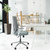 Bürostuhl / Drehstuhl HALIFAX Stoff/Netzstoff mint hjh OFFICE
