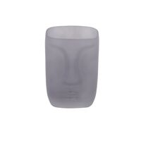 Vase Face - grau - Glas - 10,5x15 cm
