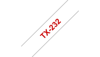 TX-Schriftbandkassetten TX-232, rot auf weiß