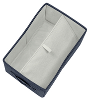 Aufbewahrungsbox aus Stoff mit Deckel Klein, faltbar, samtgrau