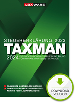 Lexware TAXMAN 2024 Tax returning 1 licentie(s) 1 jaar