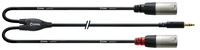 Cordial CFY WMM Audio-Kabel 3 m 3.5mm 2 x XLR Schwarz