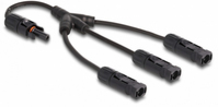 DeLOCK 88225 Kabel splitter/combiner Kabelsplitter Zwart